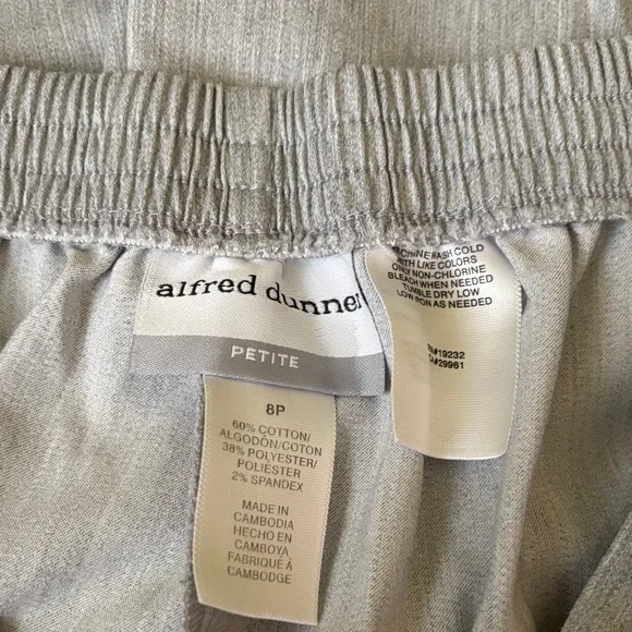 Alfred Dunner Light Gray straight-Leg Pants 8P - Picture 2 of 4